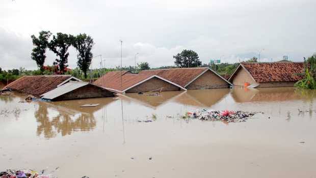 Banjir Luapan Sungai Cibanten Merendam Kota Serang Belum Juga Surut