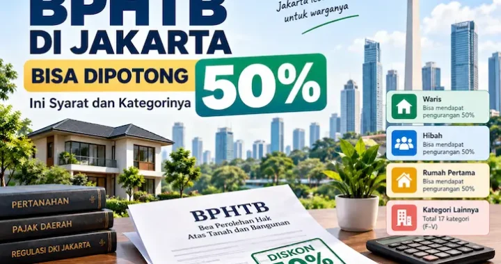 BPHTB Waris hingga Rumah Pertama Bisa Dipotong 50% di Jakarta, Ini Syaratnya