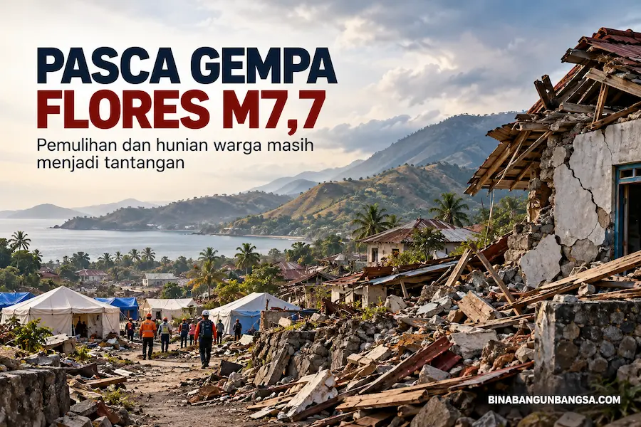 Pascagempa Magnitudo 7,7 Flores: Ribuan Warga Masih Berjuang Memulihkan Kehidupan